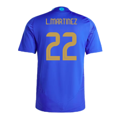 2024-2025 Argentina Authentic Away Shirt (L.MARTINEZ 22)