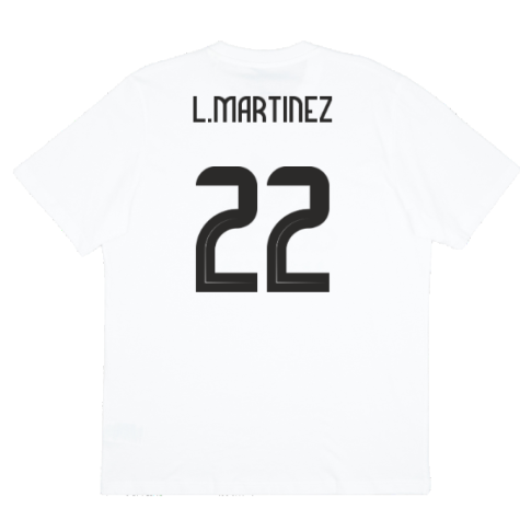 2024-2025 Argentina DNA Graphic Tee (White) (L.MARTINEZ 22)