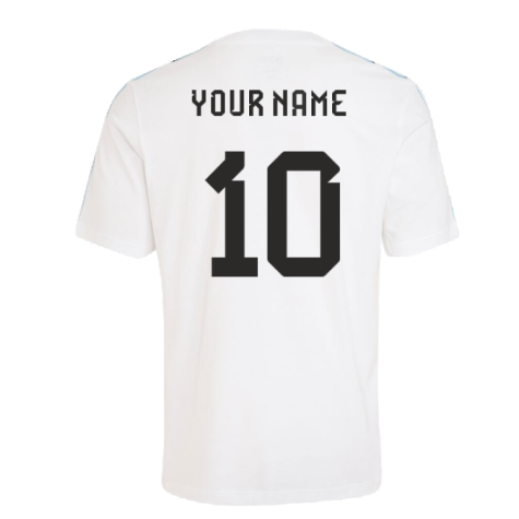 2024-2025 Argentina DNA Tee (White) (Your Name)