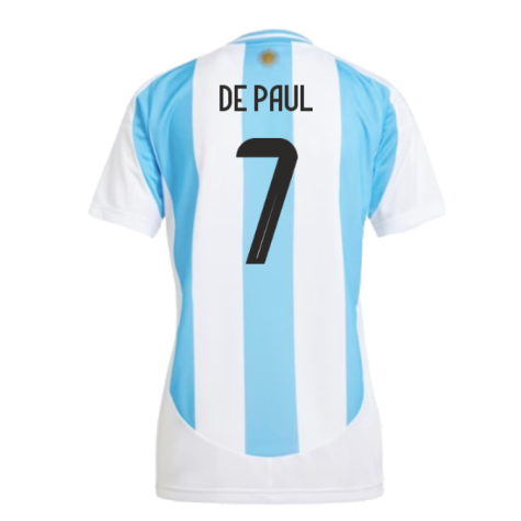 2024-2025 Argentina Home Shirt (Ladies) (DE PAUL 7)