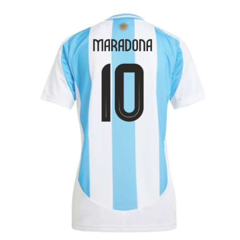 2024-2025 Argentina Home Shirt (Ladies) (MARADONA 10)