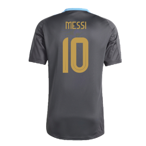 2024-2025 Argentina Training Jersey (Carbon) (MESSI 10)