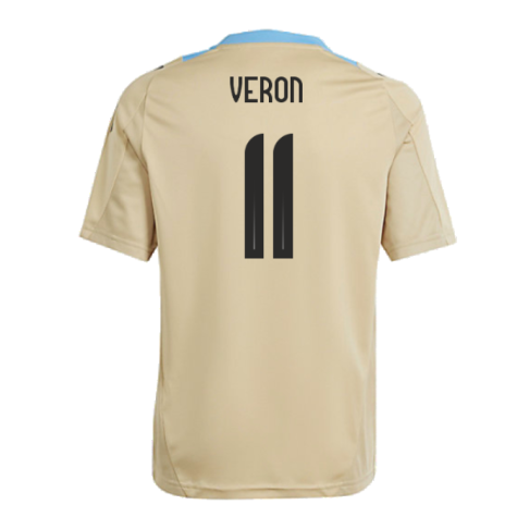 2024-2025 Argentina Training Jersey (Hazy Beige) - Kids (VERON 11)