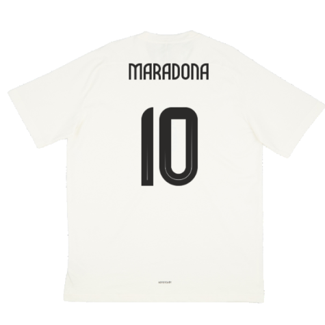 2024-2025 Argentina Travel Tee (White) (MARADONA 10)