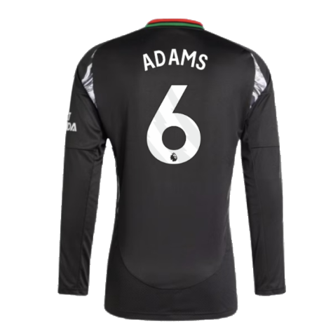 2024-2025 Arsenal Away Long Sleeve Shirt (Adams 6)