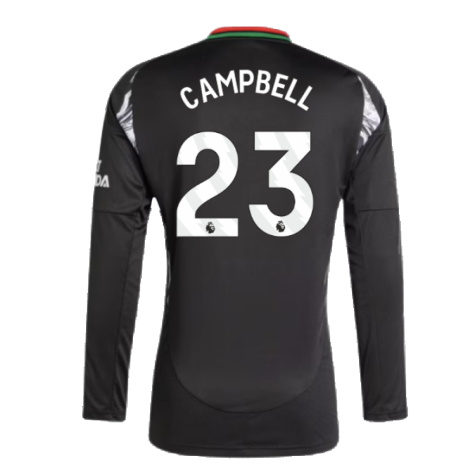 2024-2025 Arsenal Away Long Sleeve Shirt (Campbell 23)