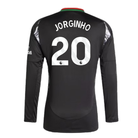 2024-2025 Arsenal Away Long Sleeve Shirt (Jorginho 20)