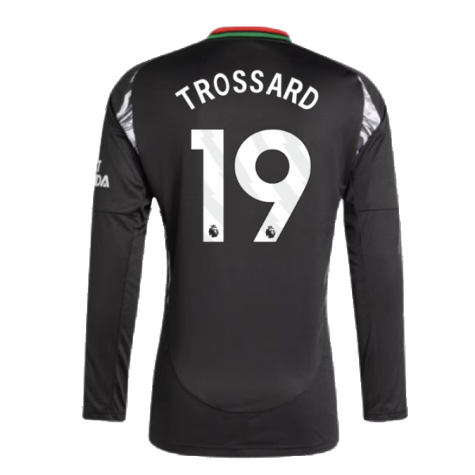 2024-2025 Arsenal Away Long Sleeve Shirt (Trossard 19)