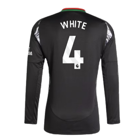 2024-2025 Arsenal Away Long Sleeve Shirt (White 4)