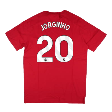 2024-2025 Arsenal DNA Tee (Red) (Jorginho 20)