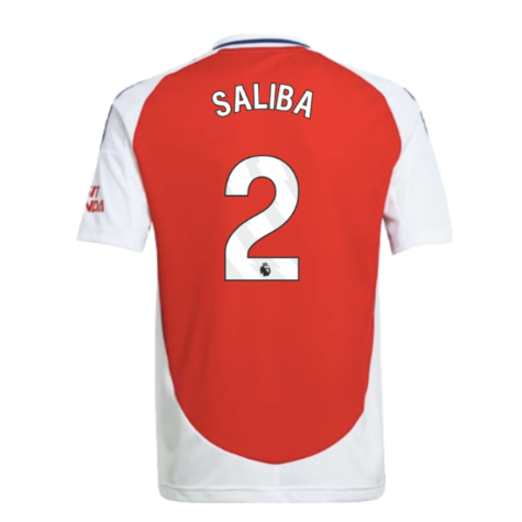 2024-2025 Arsenal Home Shirt (Kids) (Saliba 2)