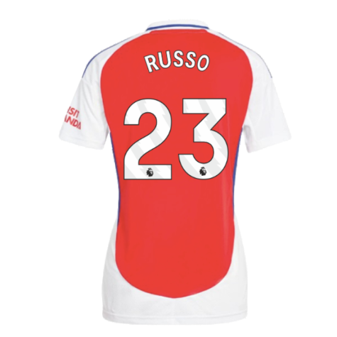 2024-2025 Arsenal Home Shirt (Womens) (Russo 23)