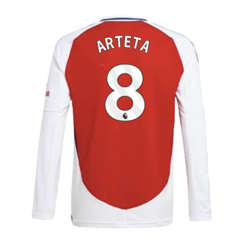 2024-2025 Arsenal Long Sleeve Home Shirt (Kids) (Arteta 8)