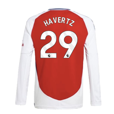 2024-2025 Arsenal Long Sleeve Home Shirt (Kids) (Havertz 29)