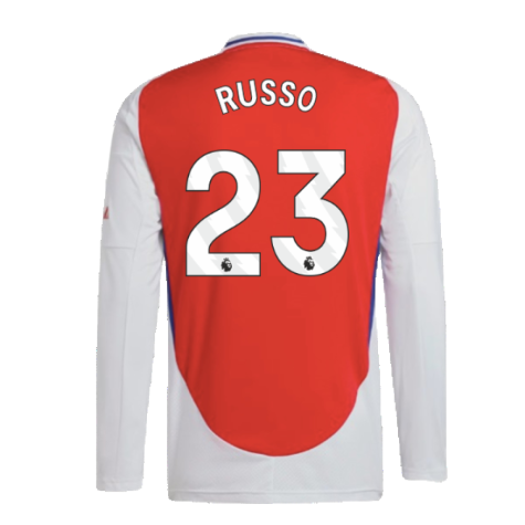 2024-2025 Arsenal Long Sleeve Home Shirt (Russo 23)