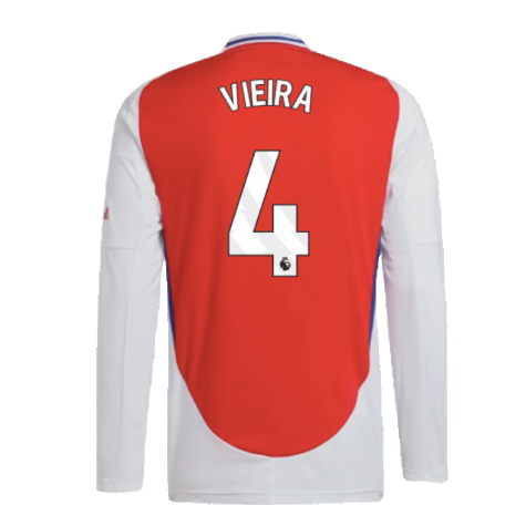 2024-2025 Arsenal Long Sleeve Home Shirt (Vieira 4)