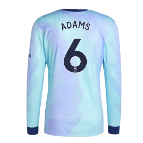 2024-2025 Arsenal Long Sleeve Third Shirt (Adams 6)