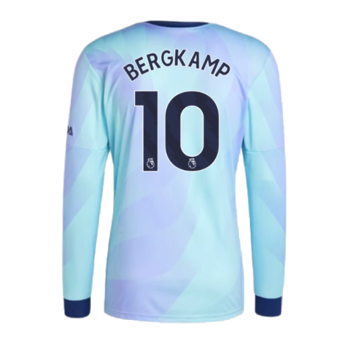 2024-2025 Arsenal Long Sleeve Third Shirt (Bergkamp 10)