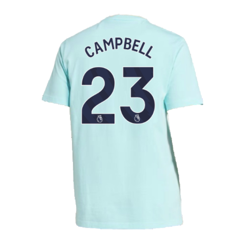 2024-2025 Arsenal Seasonal Tee (Clear Aqua) (Campbell 23)