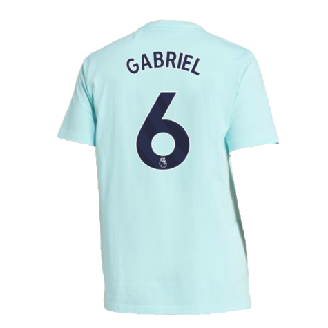 2024-2025 Arsenal Seasonal Tee (Clear Aqua) (Gabriel 6)