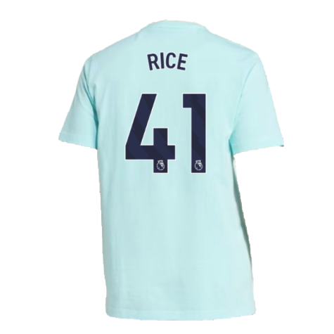 2024-2025 Arsenal Seasonal Tee (Clear Aqua) (Rice 41)