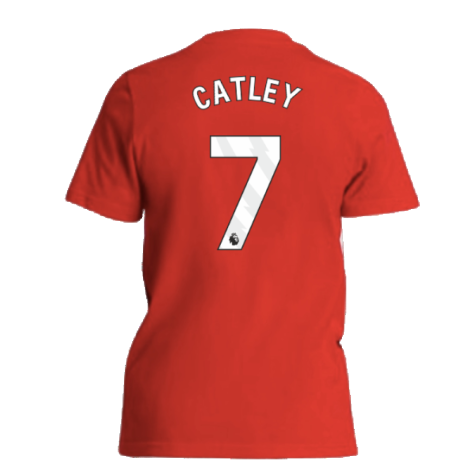 2024-2025 Arsenal Tee (Red) - Kids (Catley 7)