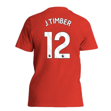 2024-2025 Arsenal Tee (Red) - Kids (J.Timber 12)