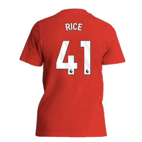 2024-2025 Arsenal Tee (Red) - Kids (Rice 41)