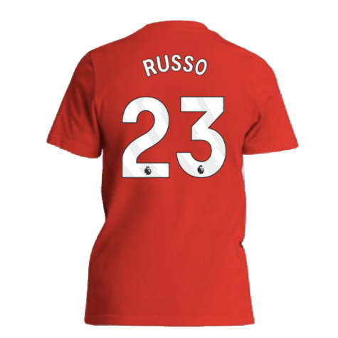 2024-2025 Arsenal Tee (Red) - Kids (Russo 23)