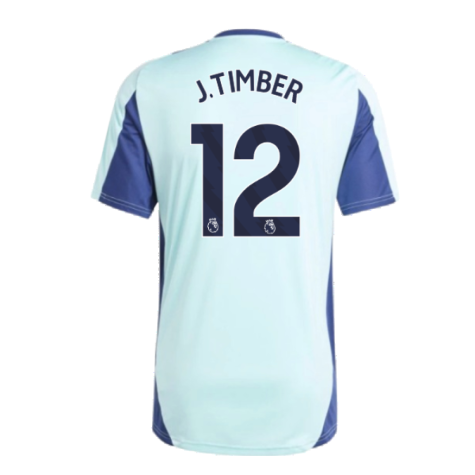 2024-2025 Arsenal Training Jersey (Clear Aqua) (J.Timber 12)