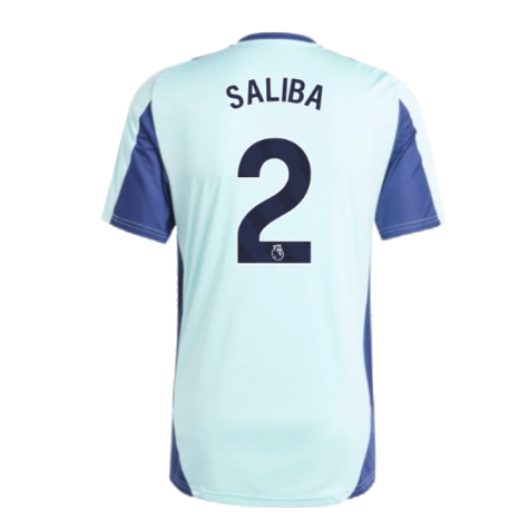 2024-2025 Arsenal Training Jersey (Clear Aqua) (Saliba 2)