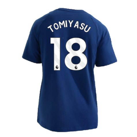 2024-2025 Arsenal Training Tee (Night Sky) (Tomiyasu 18)