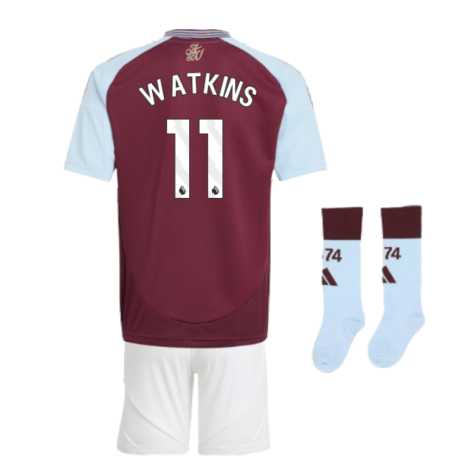 2024-2025 Aston Villa Home Mini Kit (Watkins 11)