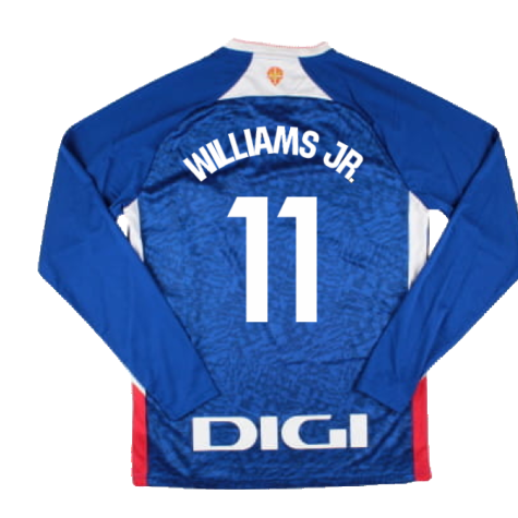 2024-2025 Athletic Bilbao Long Sleeve Away Shirt (Williams JR. 11)