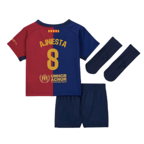 2024-2025 Barcelona Home Baby Kit (A.Iniesta 8)