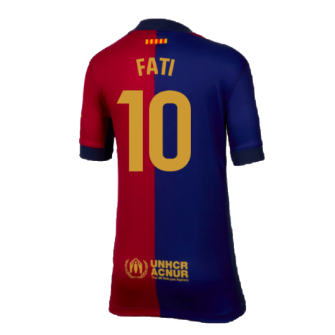 2024-2025 Barcelona Home Shirt (Kids) (Fati 10)