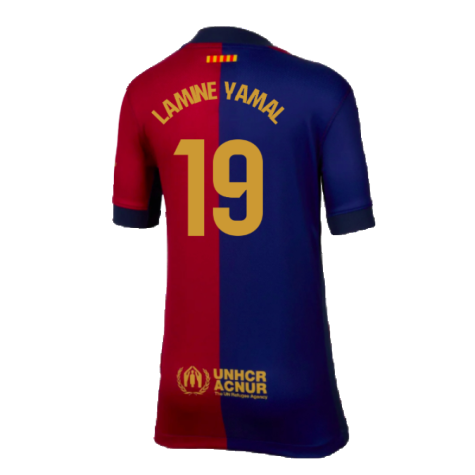 2024-2025 Barcelona Home Shirt (Kids) (Lamine Yamal 19)