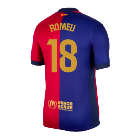 2024-2025 Barcelona Home Shirt (Romeu 18)