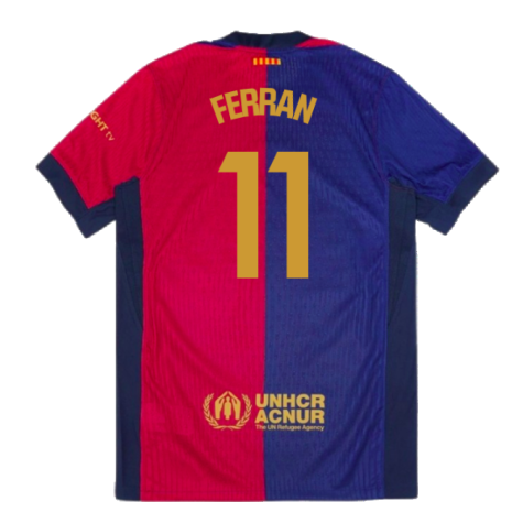 2024-2025 Barcelona Vapor Match Home Shirt (Ferran 11)