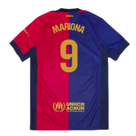 2024-2025 Barcelona Vapor Match Home Shirt (Mariona 9)