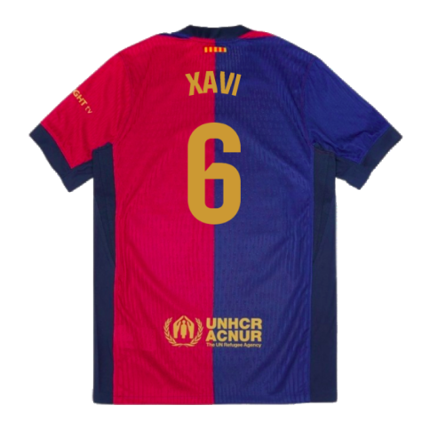 2024-2025 Barcelona Vapor Match Home Shirt (Xavi 6)