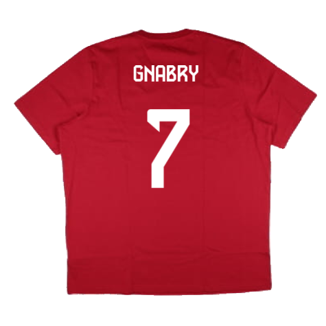 2024-2025 Bayern Munich DNA Graphic Tee (Red) (Gnabry 7)