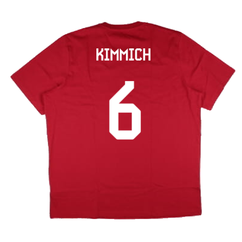 2024-2025 Bayern Munich DNA Graphic Tee (Red) (Kimmich 6)