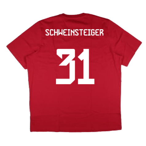 2024-2025 Bayern Munich DNA Graphic Tee (Red) (Schweinsteiger 31)