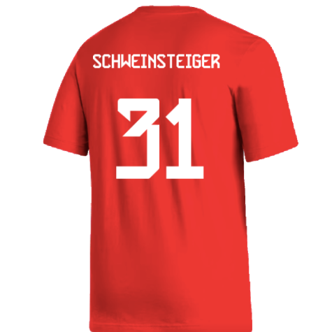 2024-2025 Bayern Munich DNA Tee (Red) (Schweinsteiger 31)