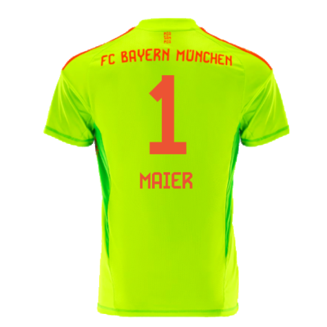 2024-2025 Bayern Munich Home Goalkeeper Shirt (Yellow) - Kids (Maier 1)