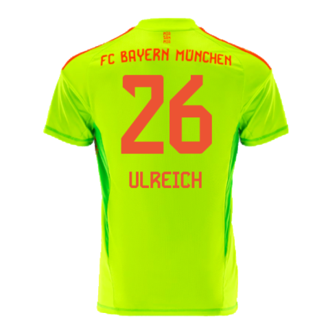 2024-2025 Bayern Munich Home Goalkeeper Shirt (Yellow) - Kids (Ulreich 26)