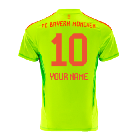 2024-2025 Bayern Munich Home Goalkeeper Shirt (Yellow) (Your Name)