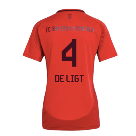 2024-2025 Bayern Munich Home Shirt (Womens) (De Ligt 4)