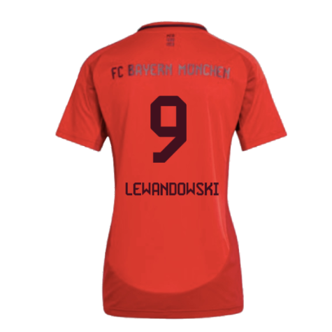 2024-2025 Bayern Munich Home Shirt (Womens) (Lewandowski 9)